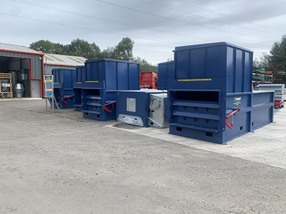 3x Gradeall G90 Static waste compactor