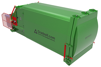Gradeall GPC S24 Portable Compactor with Bin Lift 04