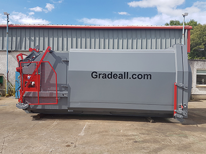 Gradeall GPC S24 in transport position