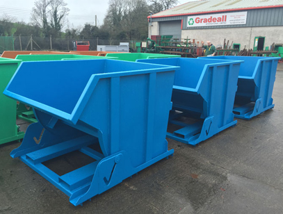 Waste and chips tipping skips - BROXTEC