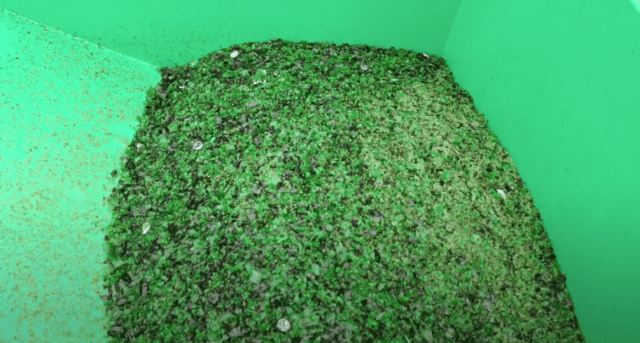 Crushed glass glass cullet from waste glass bottles