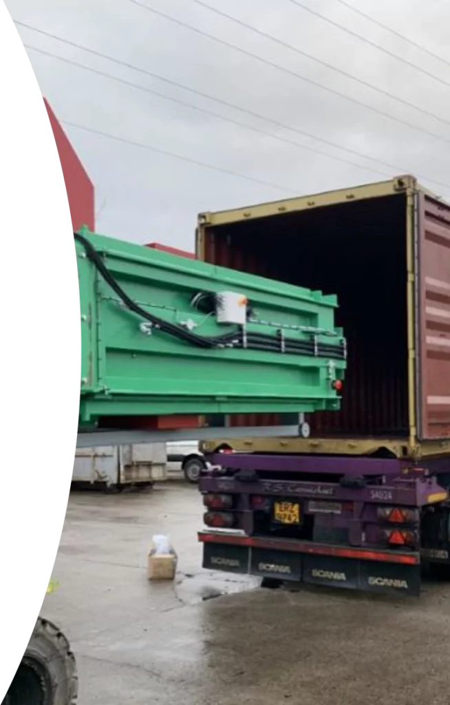 Mk2 tyre baler shipped in 20ft container to payan in australia